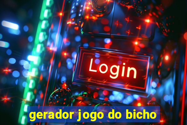 gerador jogo do bicho